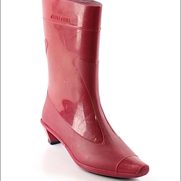 Miu Miu Shoes - Miu Miu rain boots. Size is 37 and fit 7.5-8.